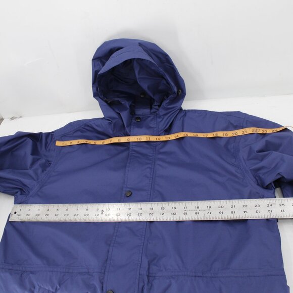 Outback Trading Company Jacket Men's Large Packable Parka Hooded Zip Pocket blue - Picture 9 of 15